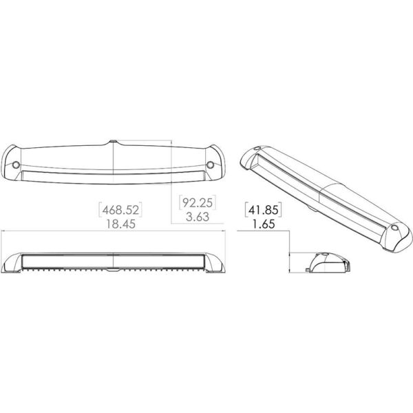 Lumitec Razor 18" Light Bar -Flood - White - Image 4