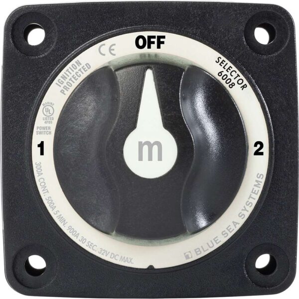 Blue Sea 6008200 m-Series Selector 3 Position Battery Switch - Black - Image 3