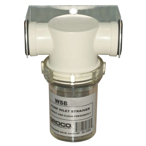 GROCO 3-4" Fresh Water Strainer w-#304 SS Basket