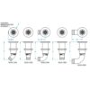 GROCO 1-1-4" Hose Barb Stainless Straight Deck Drain - Image 2