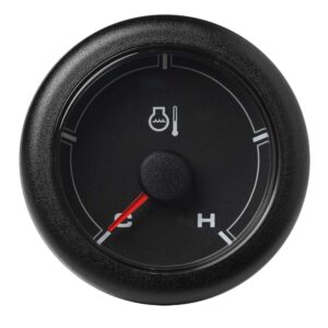 Veratron 52MM (2-1-16") OceanLink Coolant Temperature Gauge (250F) - Black Dial & Bezel