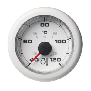 Veratron 52MM (2-1-16") OceanLink Coolant Temperature Gauge - 120C-250F - White Dial & Bezel