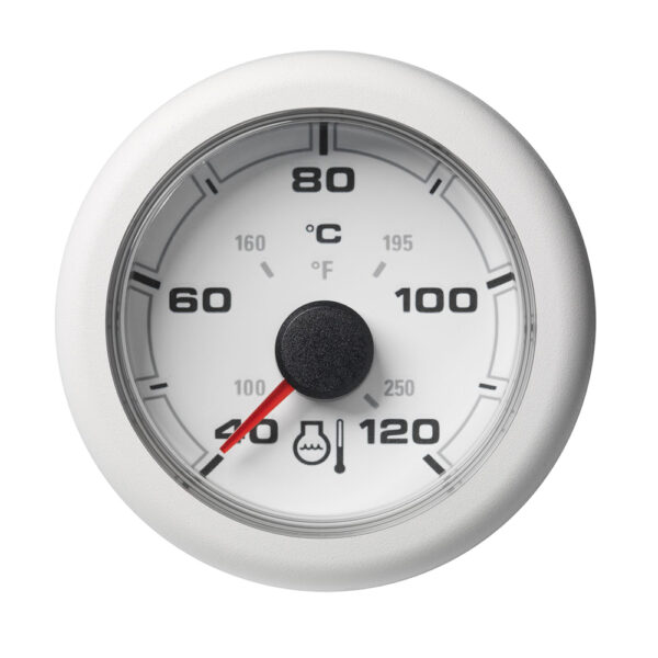 Veratron 52MM (2-1-16") OceanLink Coolant Temperature Gauge - 120C-250F - White Dial & Bezel