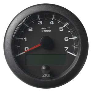Veratron 3-3-8" (85MM) OceanLink NMEA 2000 Tachometer - 7000 RPM - Black Dial & Bezel