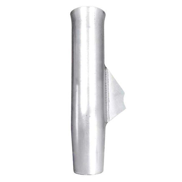 Tigress Weld On Aluminum Flared Rod Holder w-Blade Mill Finished 10"