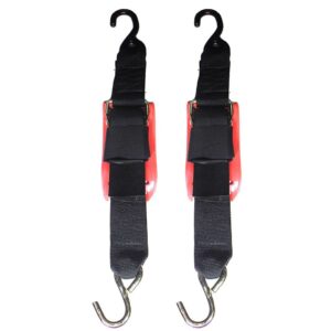 Rod Saver Quick Release Trailer Tie-Down w-Vinyl Pad - 2" x 4' - Pair