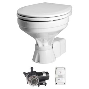 Johnson Pump Aqua T Toilet Silent Electric Comfort - 12V w-Pump