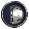Faria Spun Silver 2" Trim Gauge f-Mercury-Mariner-Mercruiser-Volvo DP & Yamaha ('01 & Newer)