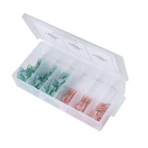 Ancor Heat Shrink Universal Speaker Connector Kit f-22-18-16-14 - Assorted 90 Piece