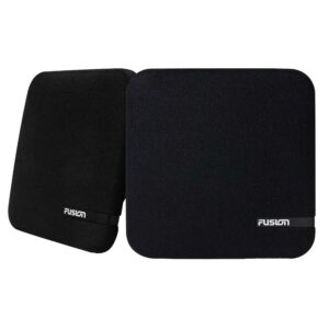 FUSION SM-F65CB SM Series 6.5" Shallow Mount Square Speakers - Black Cloth Grill - 100W