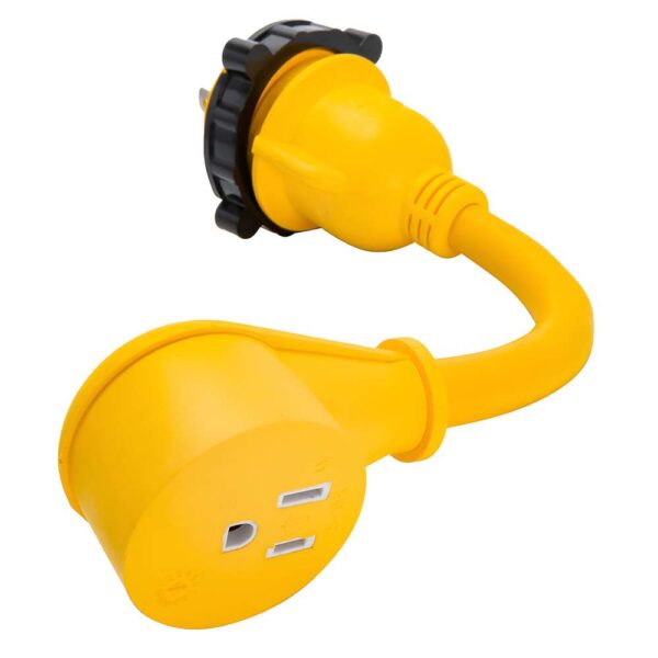 Camco 30AM-15AF Power Grip Marine 12" Dogbone - M-Locking-90F Adapter - Image 4