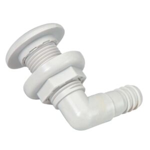 Johnson Pump Thru-Hull Connector - 3-4" - 90 - White