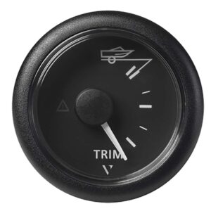 Veratron 52MM (2-1-16") ViewLine Trim Indicator Gauge Up-Down - Black Dial & Round Bezel