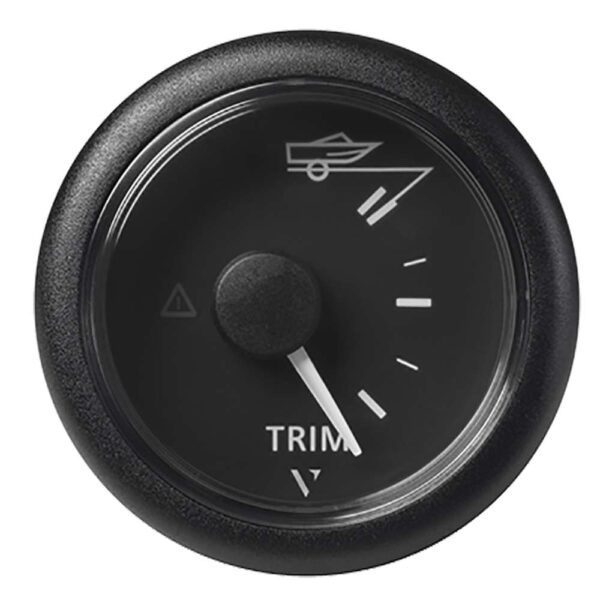 Veratron 52MM (2-1-16") ViewLine Trim Indicator Gauge Up-Down - Black Dial & Round Bezel