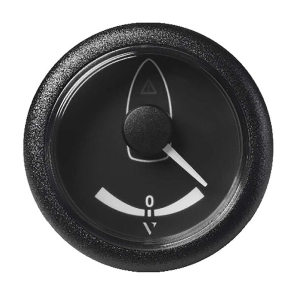 Veratron 52MM (2-1-16") ViewLine Rudder Angle Gauge 40 STB-Port - Black Dial & Bezel