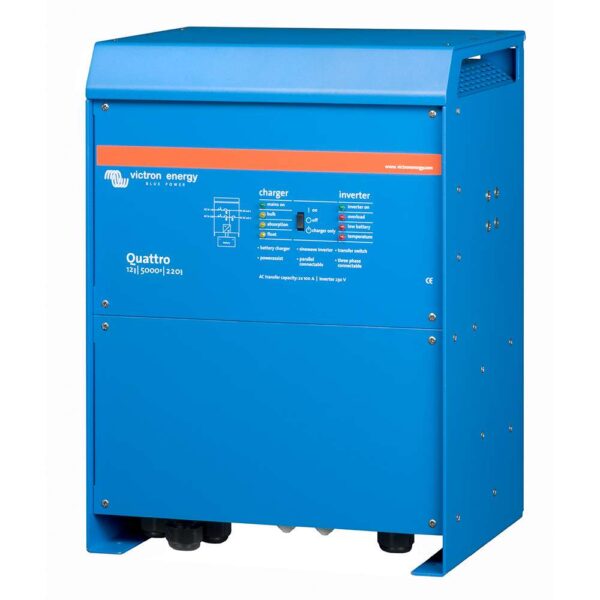 Victron Quattro Inverter-Charger 12 VDC - 5000W -Dual 100AMP 120VAC Inputs - Auto Transfer Switch - 200AMP Battery Charger - Stackable - Image 3
