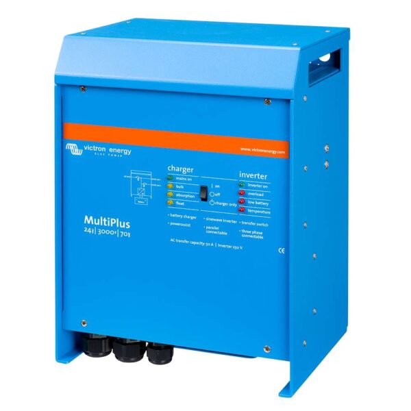 Victron MultiPlus Inverter-Charger 24VDC - 3000VA -120VAC w- 70-AMP Battery Charger - 50AMP Transfer Switch - Image 3