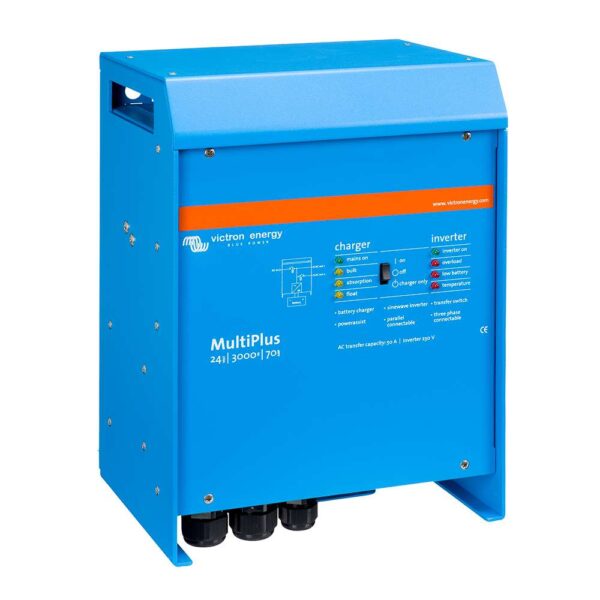 Victron Multiplus Inverter-Charger 24VDC - 3000VA - 120VAC w-7 70AMP Charger - 50AMP Transfer Switch - UL Approved - Image 2