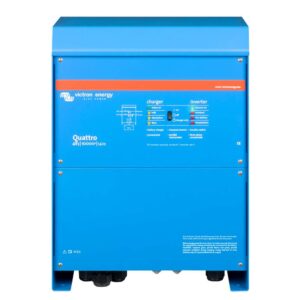 Victron Quattro Inverter-Charger 48 VDC - 10,000W - Dual 100AMP 120V AC Inputs - Auto Transfer Switch - 140AMP Battery Charger - Stackable