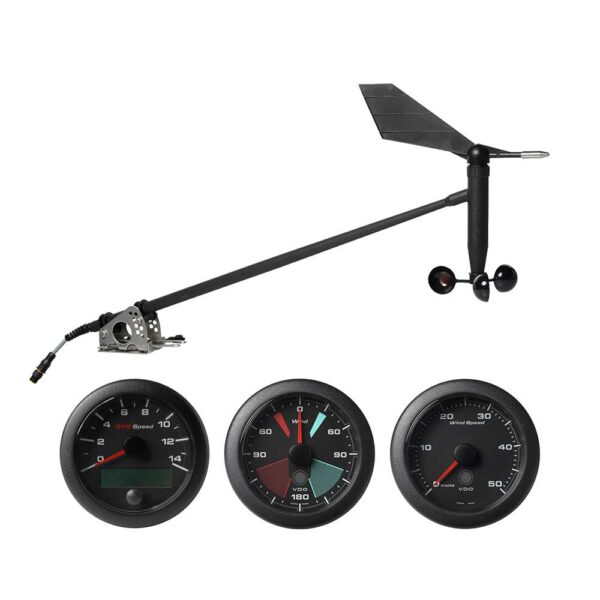 Veratron NMEA 2000 Sailing Kit w-OceanLink GPS Speedometer, Wind Sensor, Wind Angle & Wind Speed Gauge