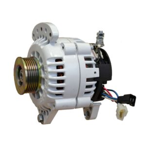 Balmar Alternator 120 Amp 12V 3.15" Dual foot Saddle Single K6 Pulley w-Isolated Grounding