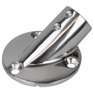 Sea-Dog Rail Base Fitting 2-3-4" Round Base 30 316 Stainless Steel - 1" OD