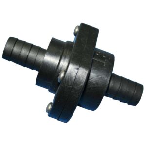 T-H Marine Double Barb Inline Scupper Check Valve - 3-4" - Black