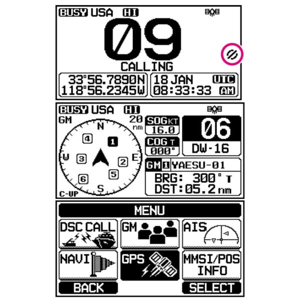 Standard Horizon GX2400B Matrix Black VHF w-AIS, Integrated GPS, NMEA 2000 30W Hailer, & Speaker Mic - Image 3