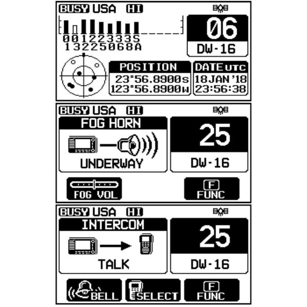 Standard Horizon GX2400B Matrix Black VHF w-AIS, Integrated GPS, NMEA 2000 30W Hailer, & Speaker Mic - Image 2