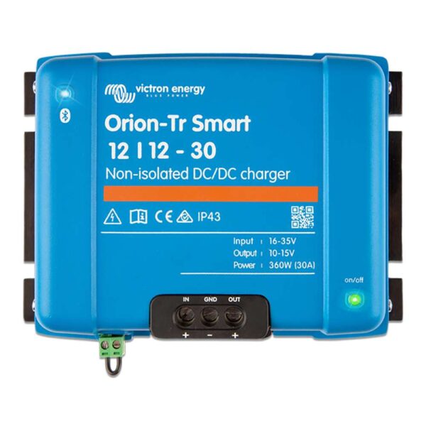 Victron Energy Orion-TR Smart 12-12-30 30A (360W) Non-Isolated DC-DC Charger or Power Supply