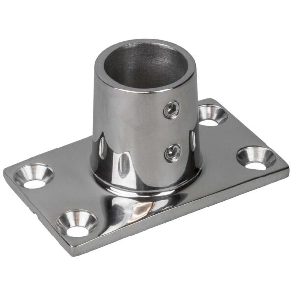 Sea-Dog Rail Base Fitting Rectangular Base 90 - 316 Stainless Steel - 1-11-16" x 3" - 7-8" O.D.