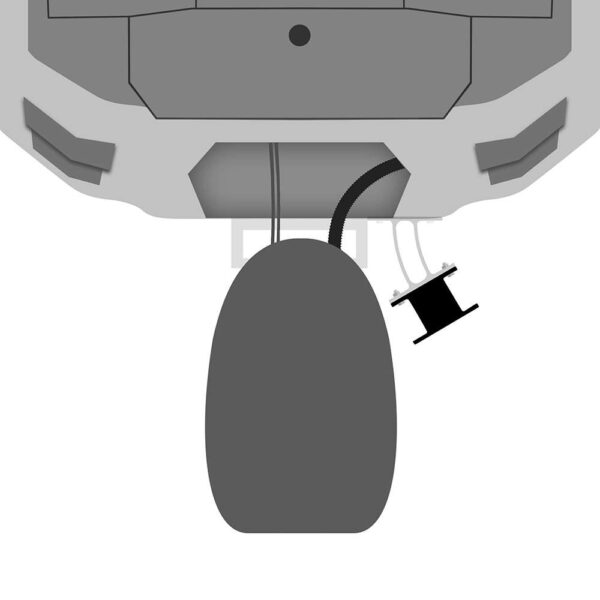Minn Kota 3" Raptor Setback Bracket - Black - Image 3