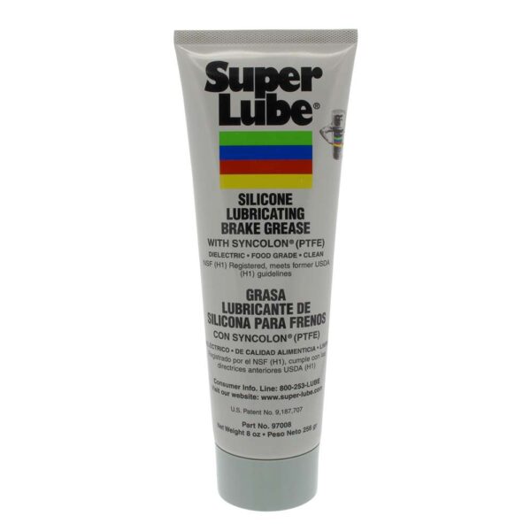 Super Lube Silicone Lubricating Brake Grease w-Syncolon (PTFE) - 8oz Tube
