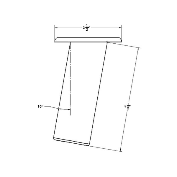 TACO Flush Mount Rod Holder 10 - Deluxe Anodized Finish - Image 3