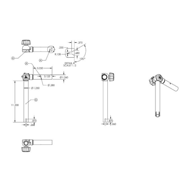 TACO ShadeFin Adjustable Rod Holder Mount - Image 2