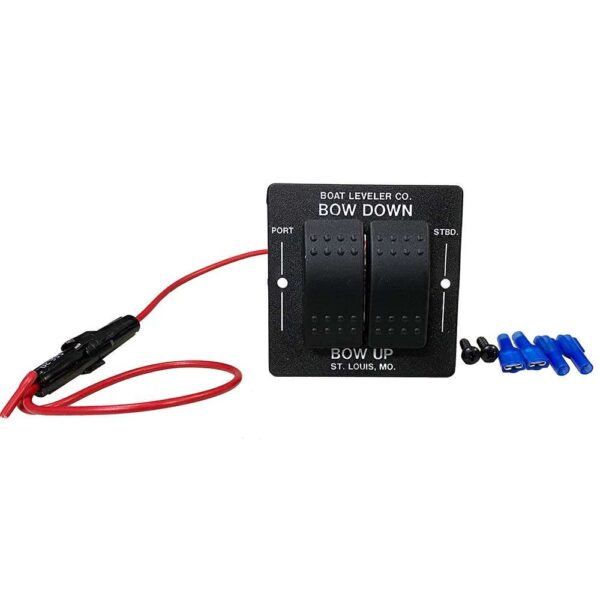 Boat Leveler Waterproof Trim Tab Switch - Black-Black Buttons