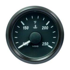 VDO SingleViu 52mm (2-1-16") Water Temperature Gauge - 250F - 450-30 Ohm