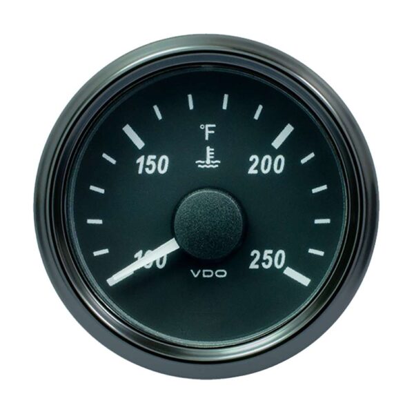 VDO SingleViu 52mm (2-1-16") Water Temperature Gauge - 250F - 450-30 Ohm