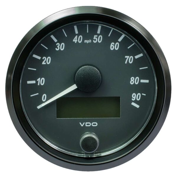 VDO SingleViu 80mm (3-1-8") Speedometer - 90MPH
