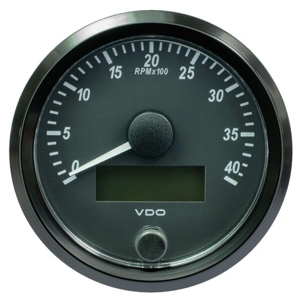 VDO SingleViu 80mm (3-1-8") Tachometer - 4,000 RPM