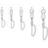 VMC BSHBTSS Black Stainless Steel Heavy-Duty Ball Bearing Tournament Snap Swivel #3 - 120lb *3-Pack - Image 2