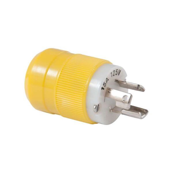 Marinco Locking Plug - 15A, 125V - Yellow - Image 2