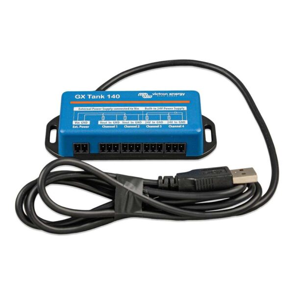 Victron GX Tank 140 Tank Monitoring f-4-20 MA, 1-10VDC Sensors - Monitors Up to 4 Sensors *Sensor Not Included