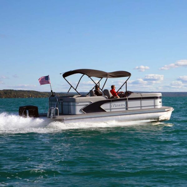 SureShade Power Bimini - Black Anodized Frame - Navy Fabric - Image 7