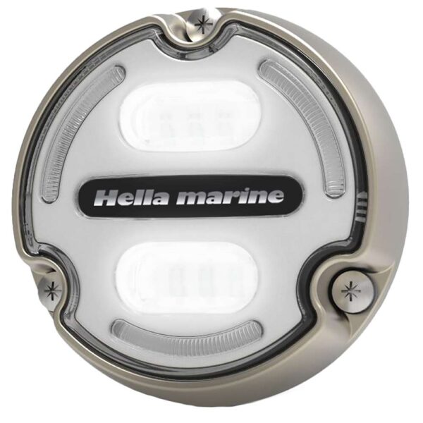 Hella Marine Apelo A2 Blue White Underwater Light - 3000 Lumens - Bronze Housing - White Lens w-Edge Light - Image 4