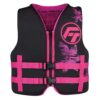 Full Throttle Youth Rapid-Dry Life Jacket - Pink-Black