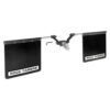 ROCK TAMERS 2.5" Hub Mudflap System - Matte Black-Stainless