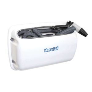 HoseCoil Side Mount Expandable Enclosure w-50′ Hose & Rubber Tip Nozzle