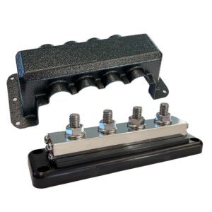 Victron Busbar 600A 4P & Cover 4X 3-8" Plus 4X M8 Terminals