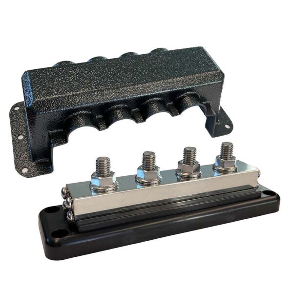 Victron Busbar 600A 4P & Cover 4X 3-8" Plus 4X M8 Terminals